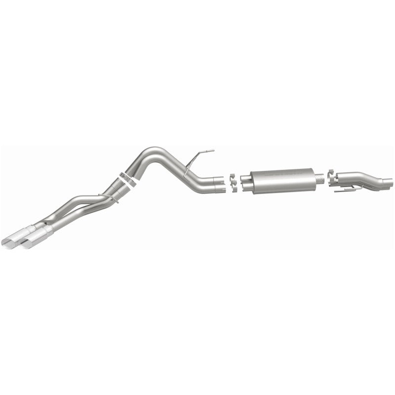 MagnaFlow 11 Ford F-150 3.7L/5.0L/6.2L SS Catback Exhaust Dual Same Side Exit w/ 3.5in SS Tips