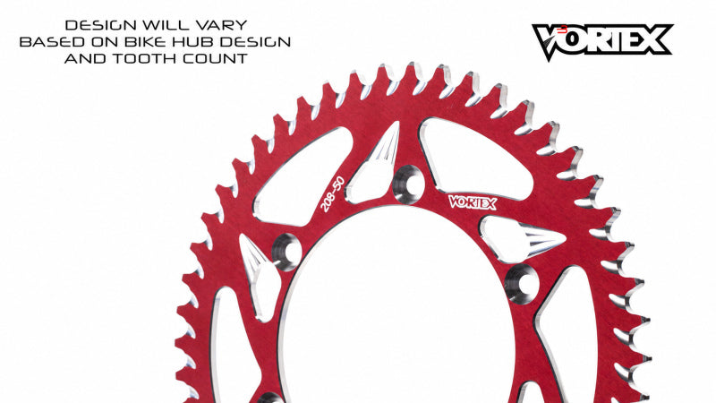 Vortex Racing 34 Tooth 420 Rear Sprocket - Red