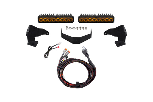 Diode Dynamics 2024-2026 Toyota Tacoma Stealth Lightbar SS10 Sport Yellow Driving 3000K