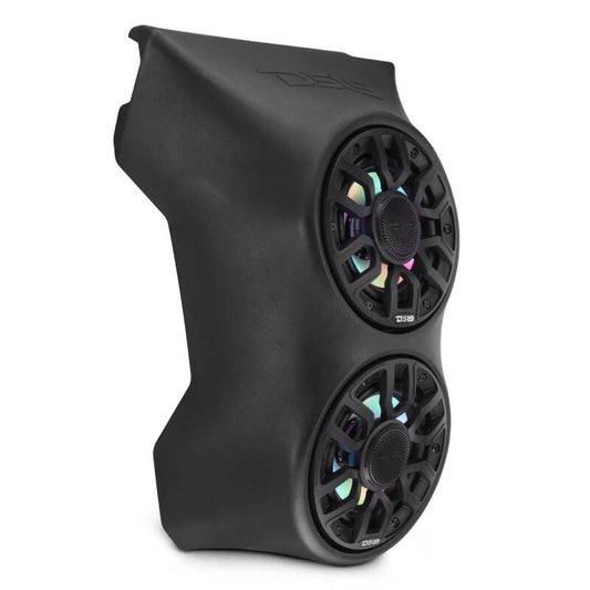 DS18 Water Fall Center Cnsl Loaded Enclosure 2x NXL-IQ6/BK Included 2017+ 2&4 Door IP65 PE Material