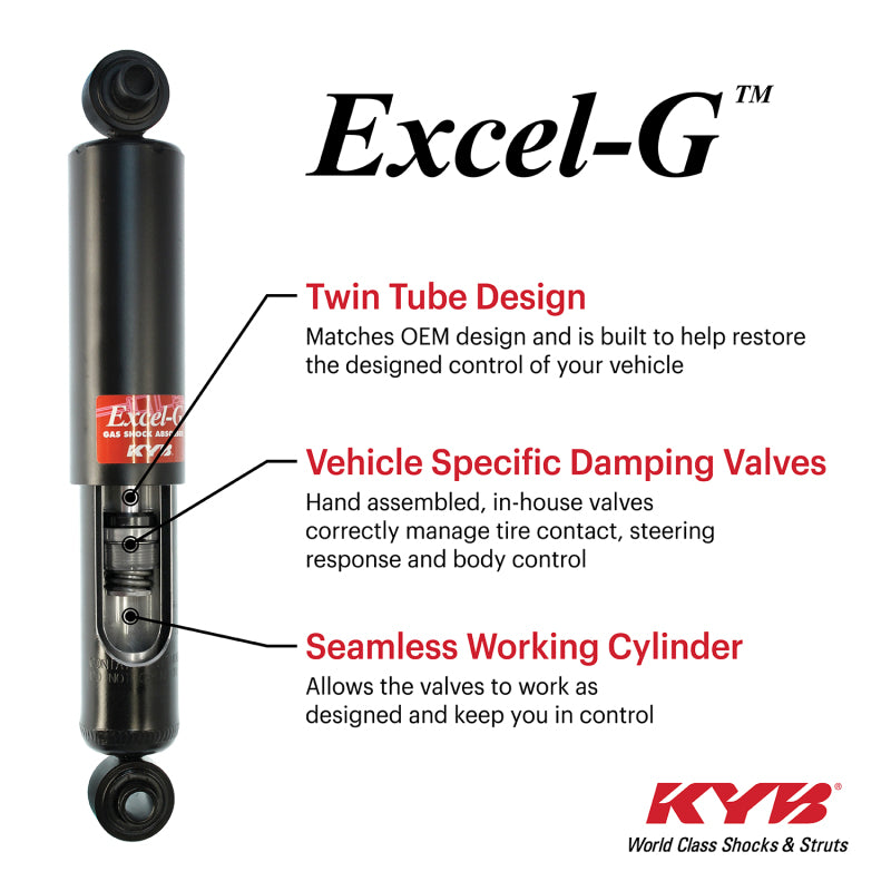 KYB Shocks & Struts Excel-G Rear AUDI 4000 Series 1984-87 AUDI 80/90 Series 1988-91