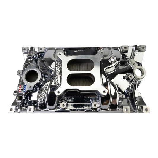 Edelbrock Chevy Vortec SB Performance EPS Manifold - Chrome Plasma Finish