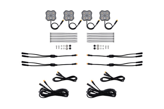 Diode Dynamics Rock Light - Amber/White- M8 Add-On 4-Pack