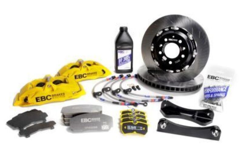 EBC Racing Volkswagen Transporter Yellow Apollo-6 Calipers 355mm Rotors Front Big Brake Kit