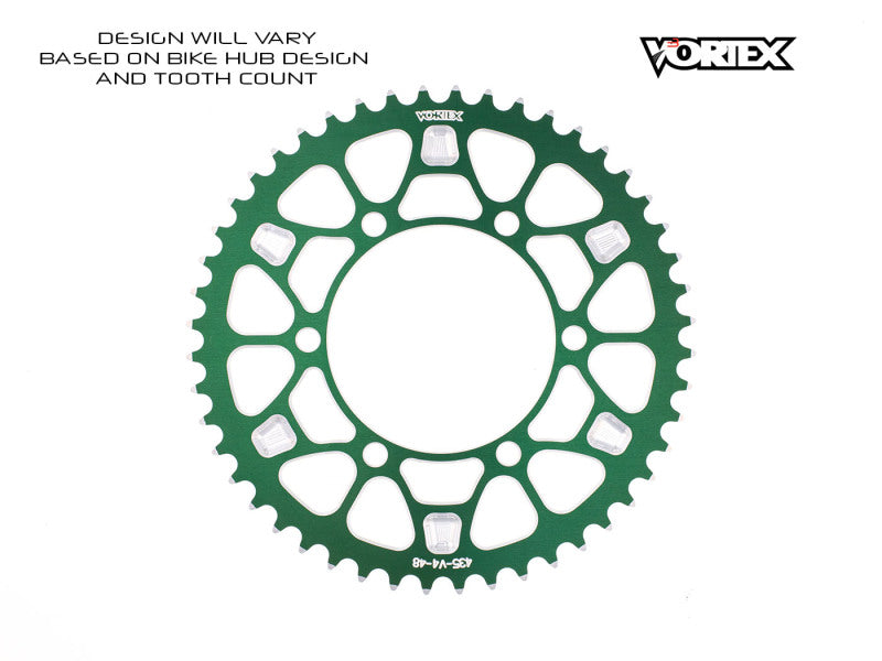 Vortex Racing V4 45 Tooth 530 Rear Sprocket - Green