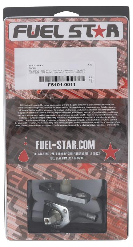 All Balls Racing 95-03 Honda TRX 400 FW/98-01 TRX 450 ES/ 98-01 TRX 450 S Fuel Valve Kit