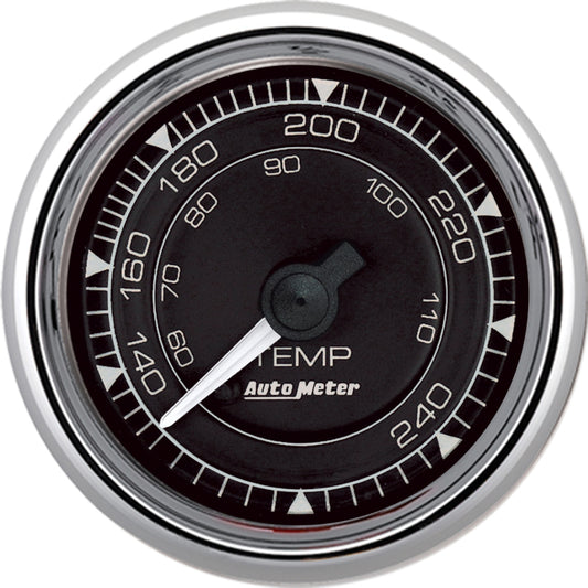 Autometer Chrono 2-1/16in 240 Degree Temperature Mechanical Gauge - Chrome