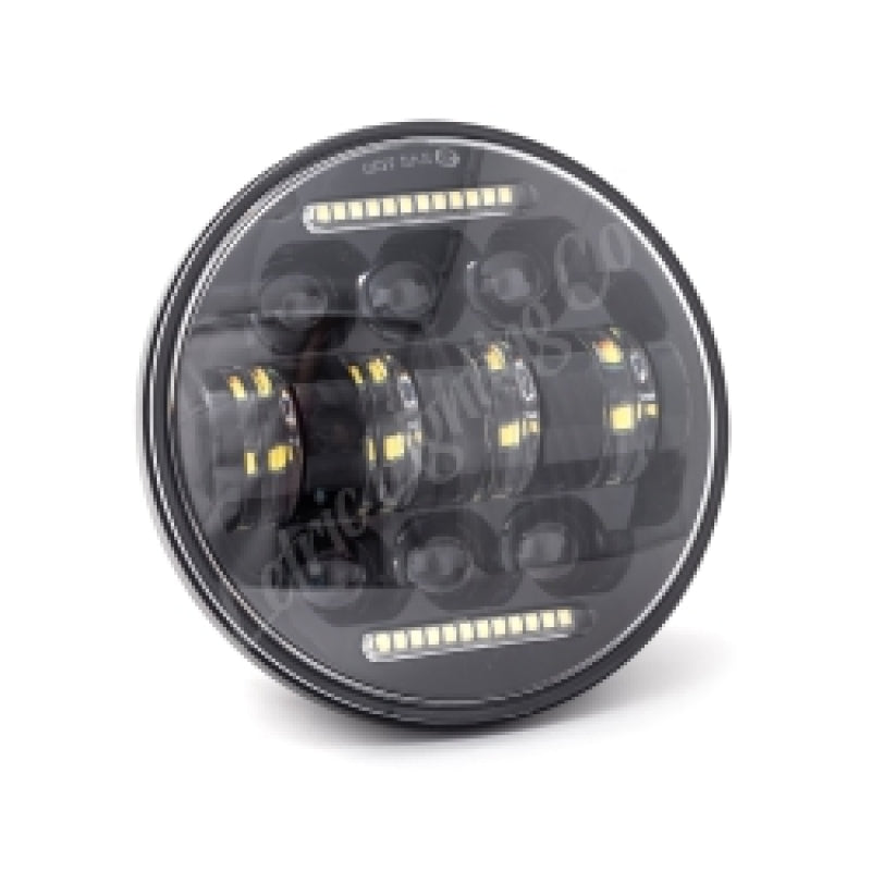 Letric Lighting 5.75in LED Black Diez 10-LED Headlight Dual Horizontal DRL