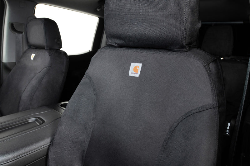 Covercraft 14-21 Dodge Ram Carhartt Super Dux SeatSaver Custom Front Row Seat Covers - Black