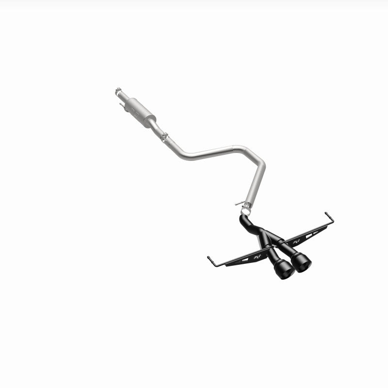 MagnaFlow 2019 Hyundai Veloster 1.6L 2.5in Center Exit Stainless Steel Cat-Back Exhaust w/Blk Tips