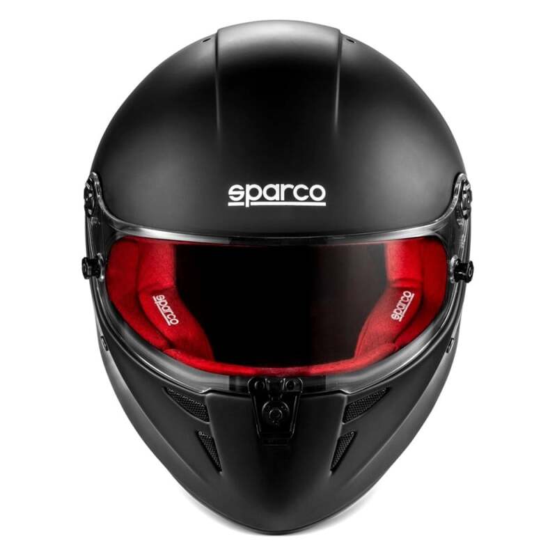 SPARCO Stealth RF Helmet - Large - Matte Black/Red