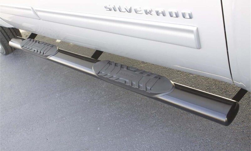 Lund 07-17 Toyota Tundra CrewMax 5in. Oval Straight SS Nerf Bars - Polished