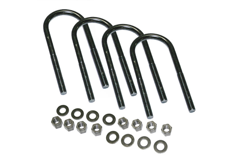 Superlift U-Bolt 4 Pack 9/16x3-1/8x12 - Round w/ Hardware