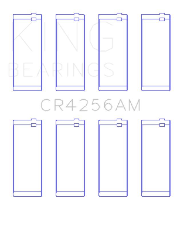 King Chrysler 148/148 Turbo DOHC 16V / Jeep 148 DOHC 16V (Size +0.75) Rod Bearing Set