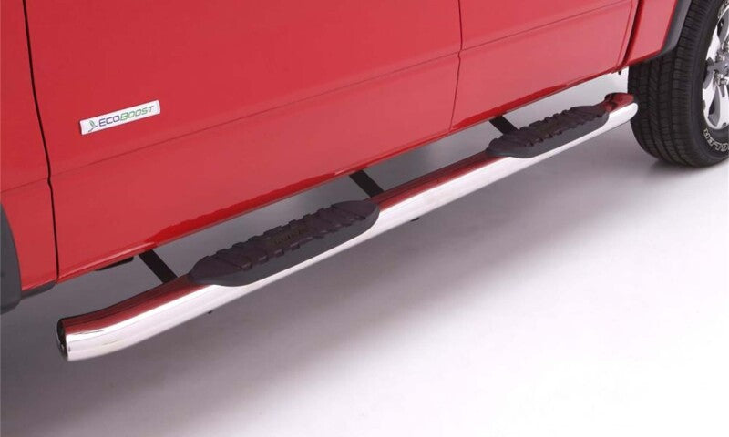 Lund 09-17 Dodge Ram 1500 Quad Cab 5in. Curved Oval SS Nerf Bars - Polished