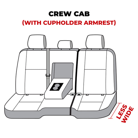 Covercraft 11-23 Dodge Ram Crew/Quad Cabs Rear w/FDA Endura Logo SeatSaver 2nd Row Seat Covers