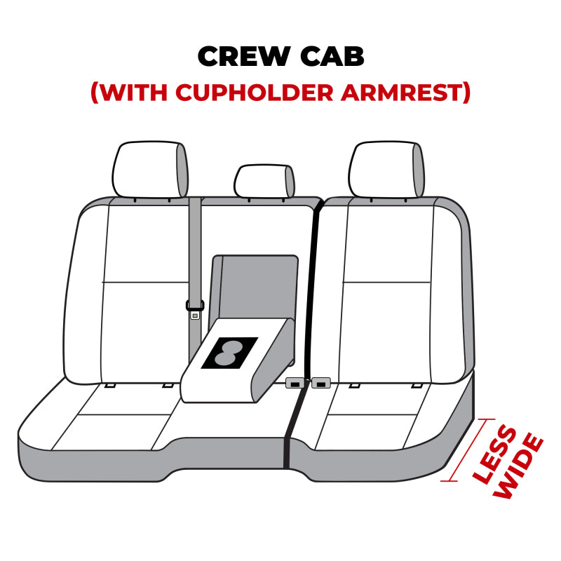 Covercraft 11-24 Dodge Ram Polycotton SeatSaver Custom Second Row Seat Covers - Misty Grey