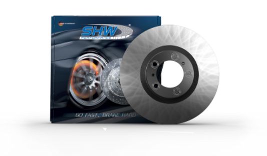 SHW 19-23 Porsche Cayenne S Right Front Smooth Monobloc Brake Rotor (9Y0615302A)