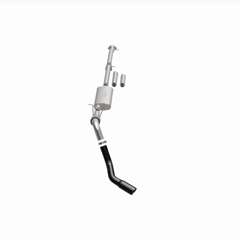 MagnaFlow 11-19 GM 2500/3500 6.0L 4in Single Passenger Side Rear Exit Cat-Back Exhaust w/Black Tips