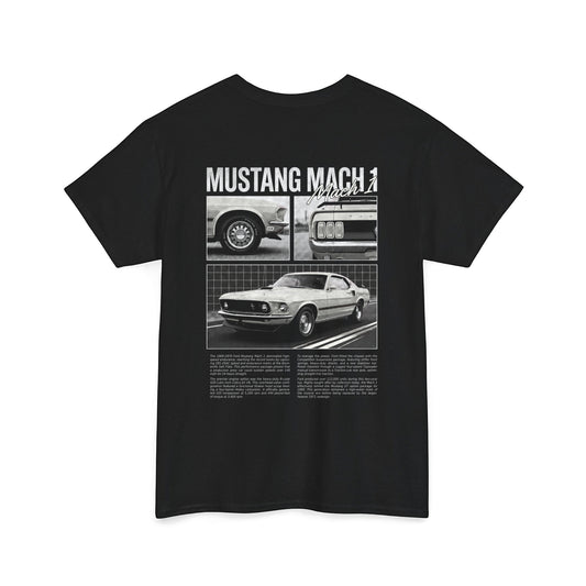 1969-1970 Ford Mustang Mach 1 - Wimbledon White Cotton T-Shirt