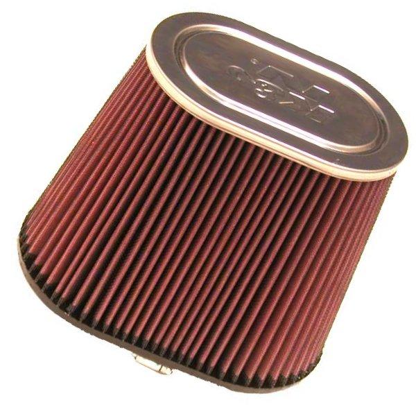 K&N Universal Rubber Filter 2.125in Flange ID/3in x 4in Tapered Oval/2.75in Height (4 Filters)