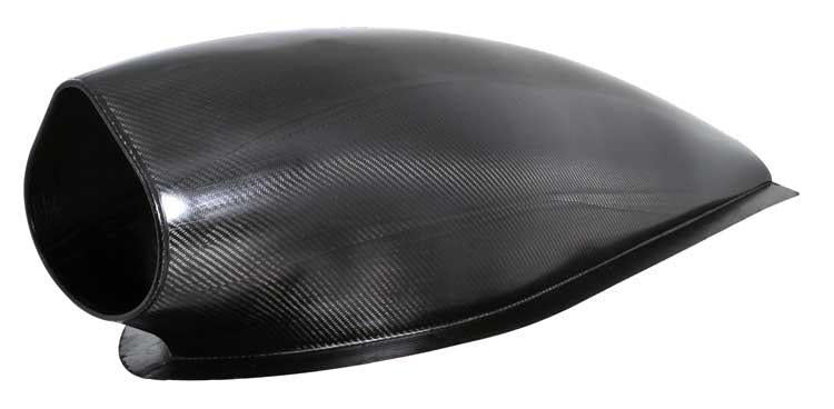 K&N Custom Racing Assembly Generation 2 Carbon Fiber Air Box - Large w/ 2.75in Air Horn