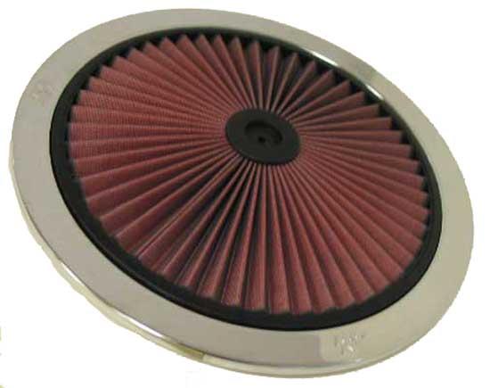 K&N X-Stream Top Filter X-Stream 5.125in Flange 14x3.12in Height 0.875in Drop Base