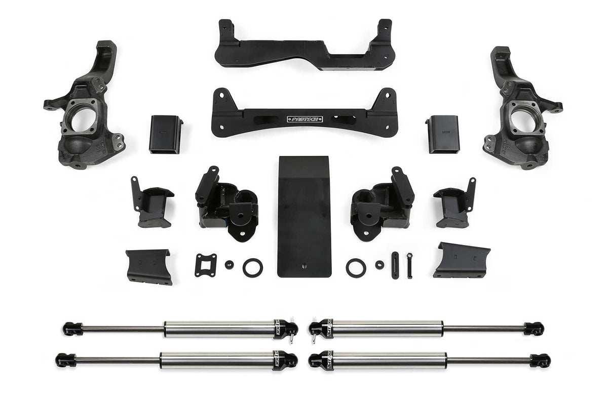 Fabtech 20-21 GM 3500HD 4WD 6in Rts Sys w/Dlss Shks
