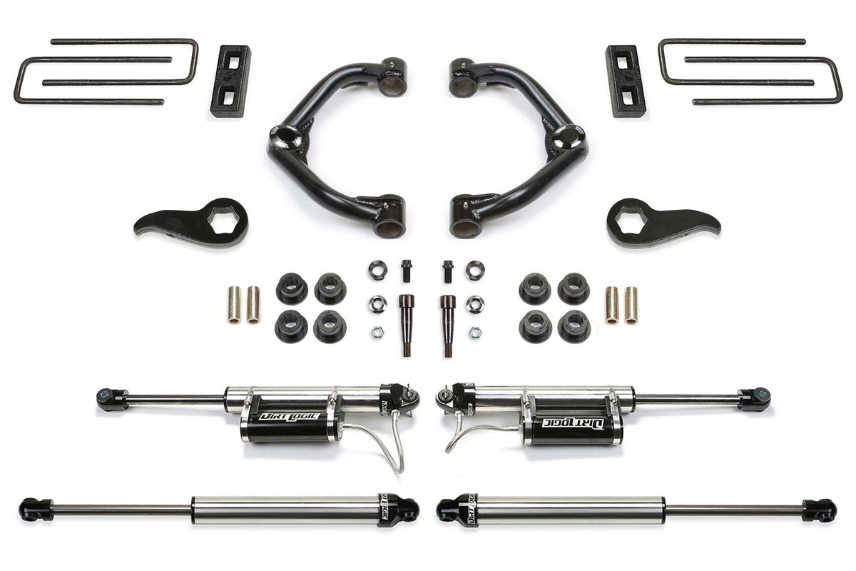 Fabtech 20-21 GM K3500HD 3.5in Uniball UCA Kit w/Dlss Resi