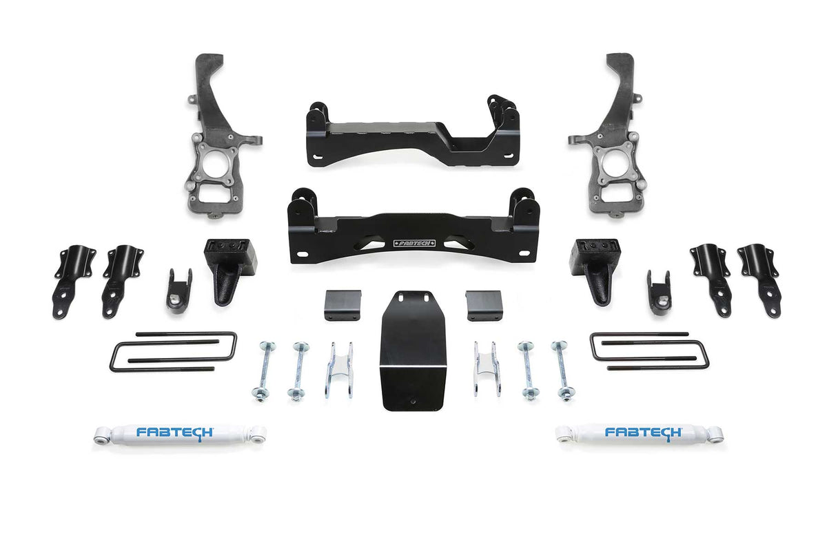 Fabtech 2021 Ford F150 4WD 6in Basic Sys w/Perf Shks