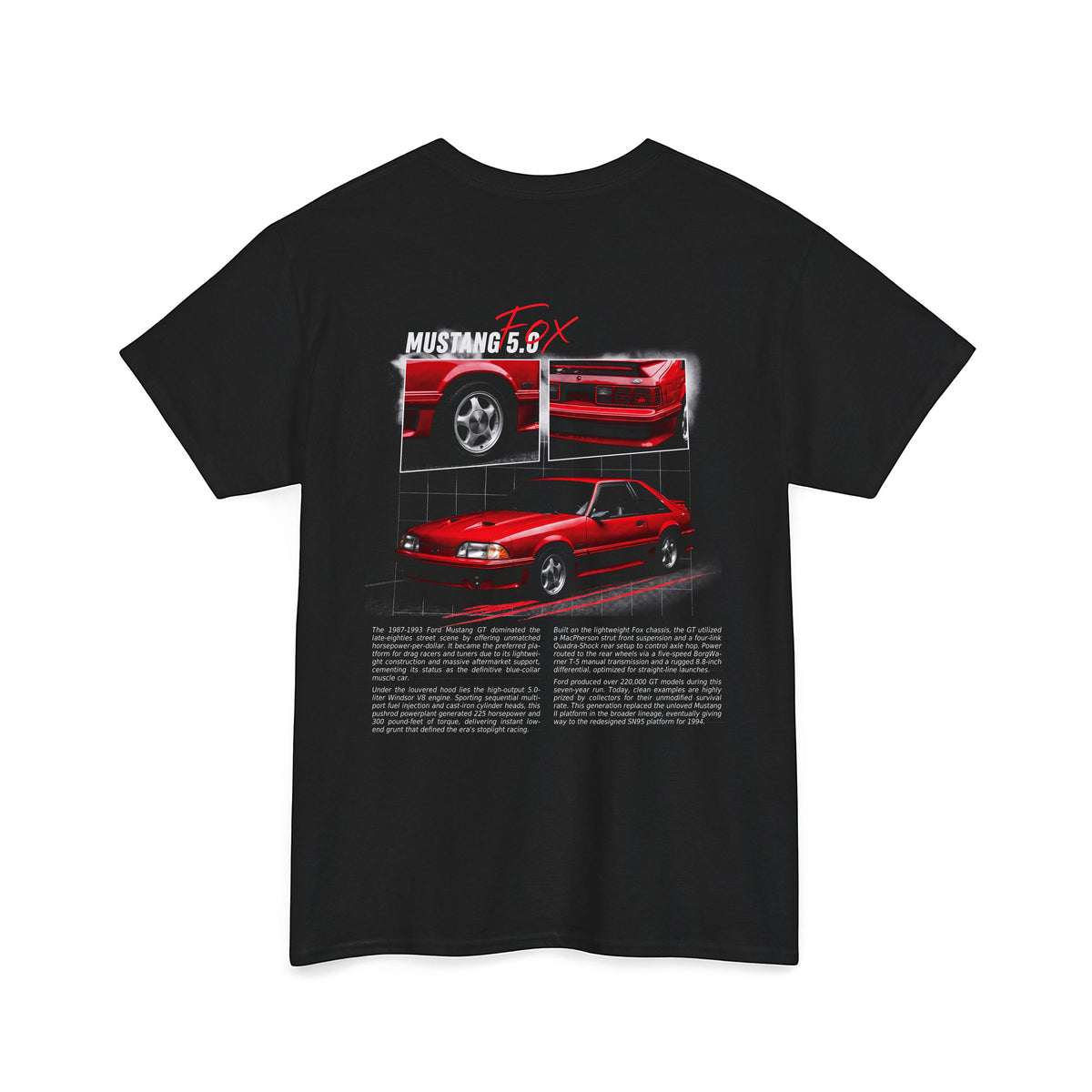 1987-1993 Ford Mustang GT Fox Body Cotton T-Shirt
