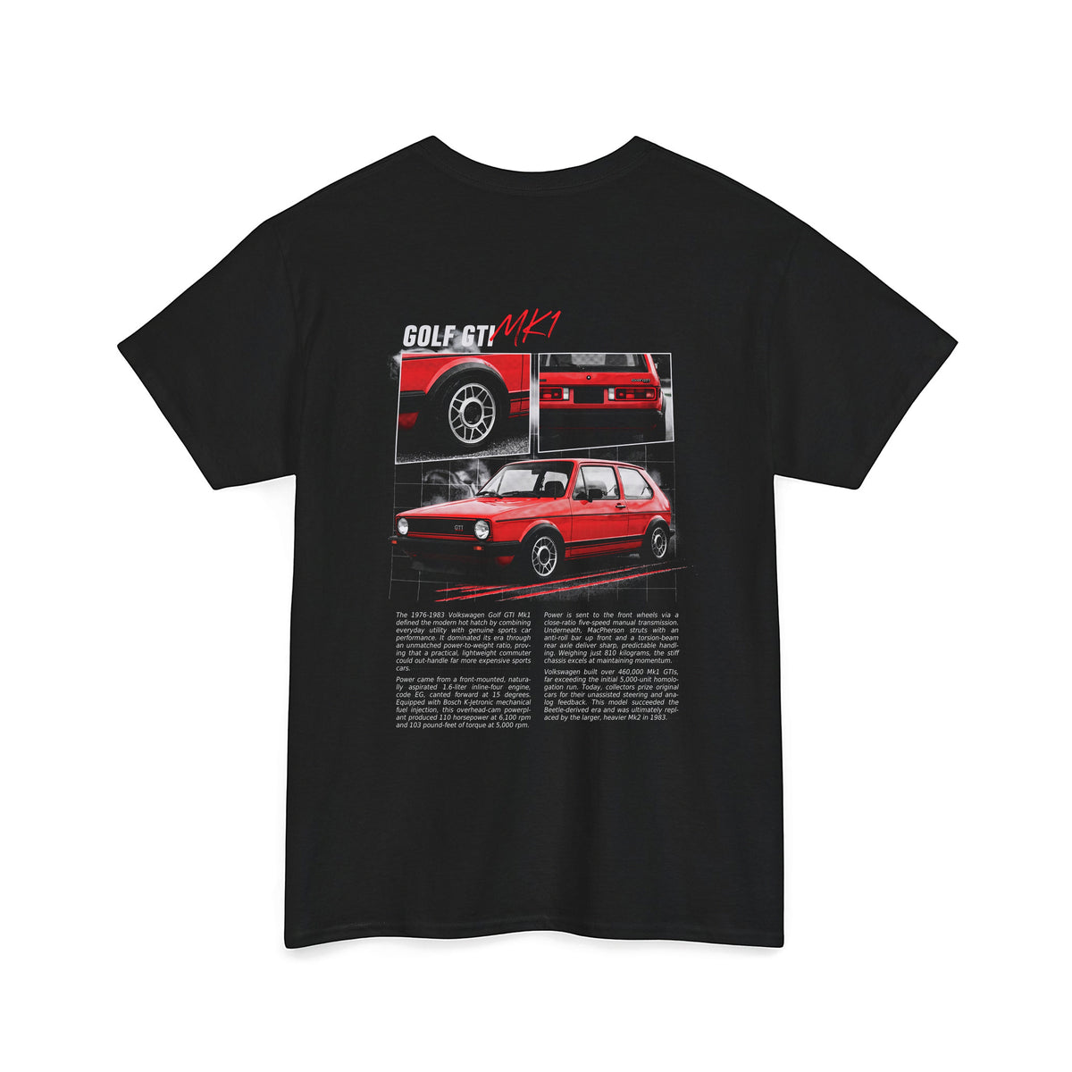 1976-1983 Volkswagen Golf GTI Mk1 Cotton T-Shirt