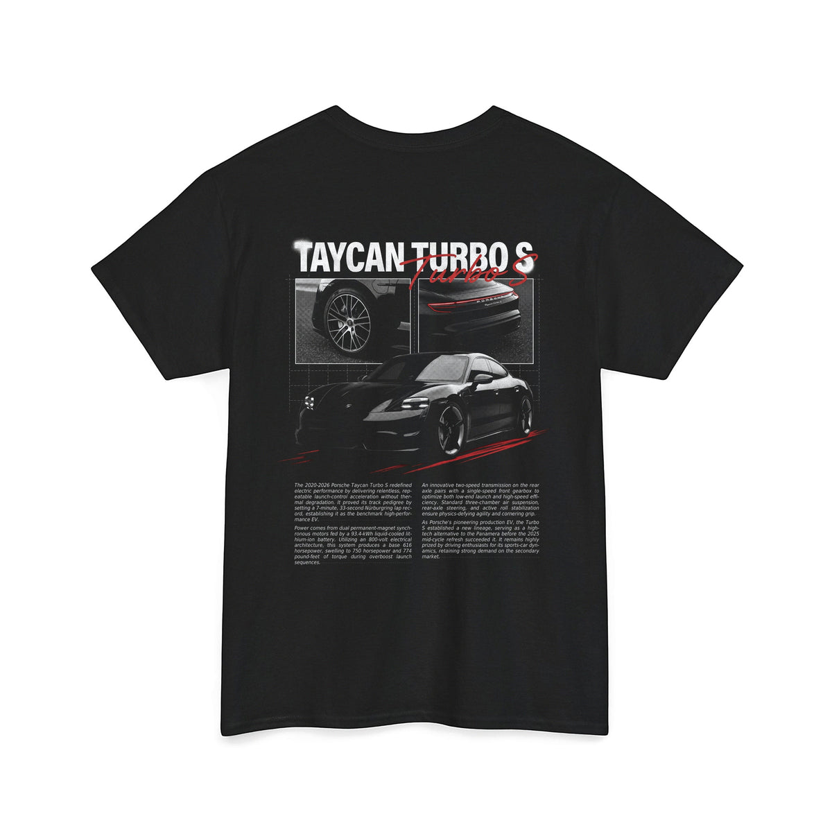 2020-2026 Porsche Taycan Turbo S Cotton T-Shirt