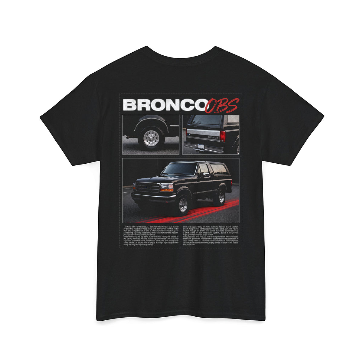 1992-1996 Ford Bronco XLT Cotton T-Shirt