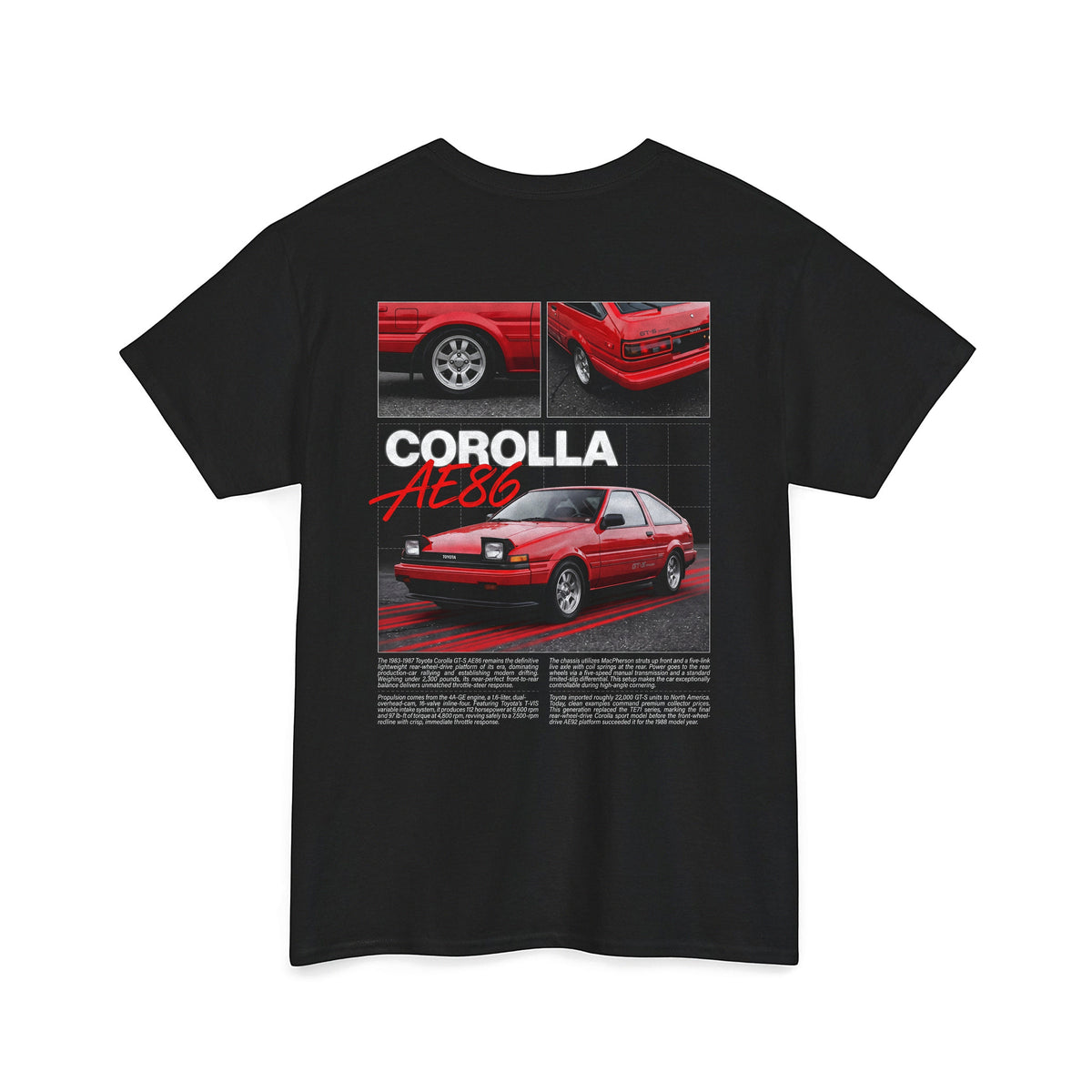 1983-1987 Toyota Corolla GT-S AE86 Cotton T-Shirt