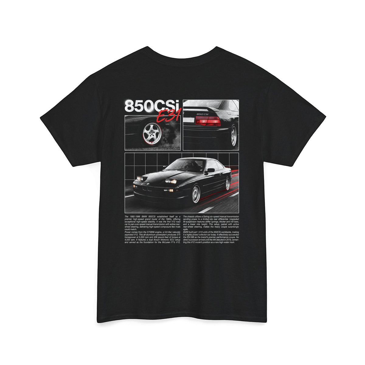 1992-1996 BMW 850CSi Cotton T-Shirt