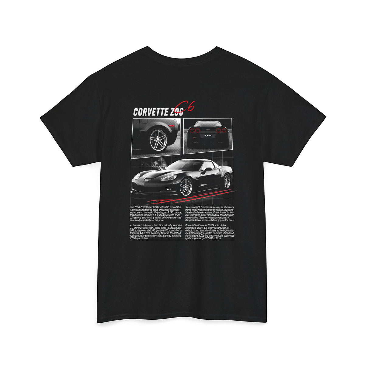 2006-2013 Chevrolet Corvette Z06 C6 Cotton T-Shirt