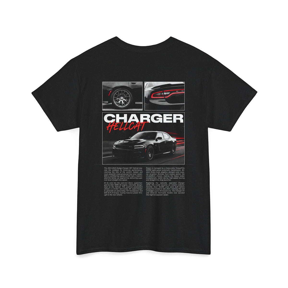2015-2023 Dodge Charger SRT Hellcat Cotton T-Shirt
