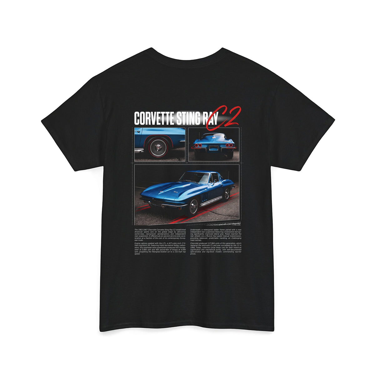 1963-1967 Chevrolet Corvette Sting Ray C2 Cotton T-Shirt