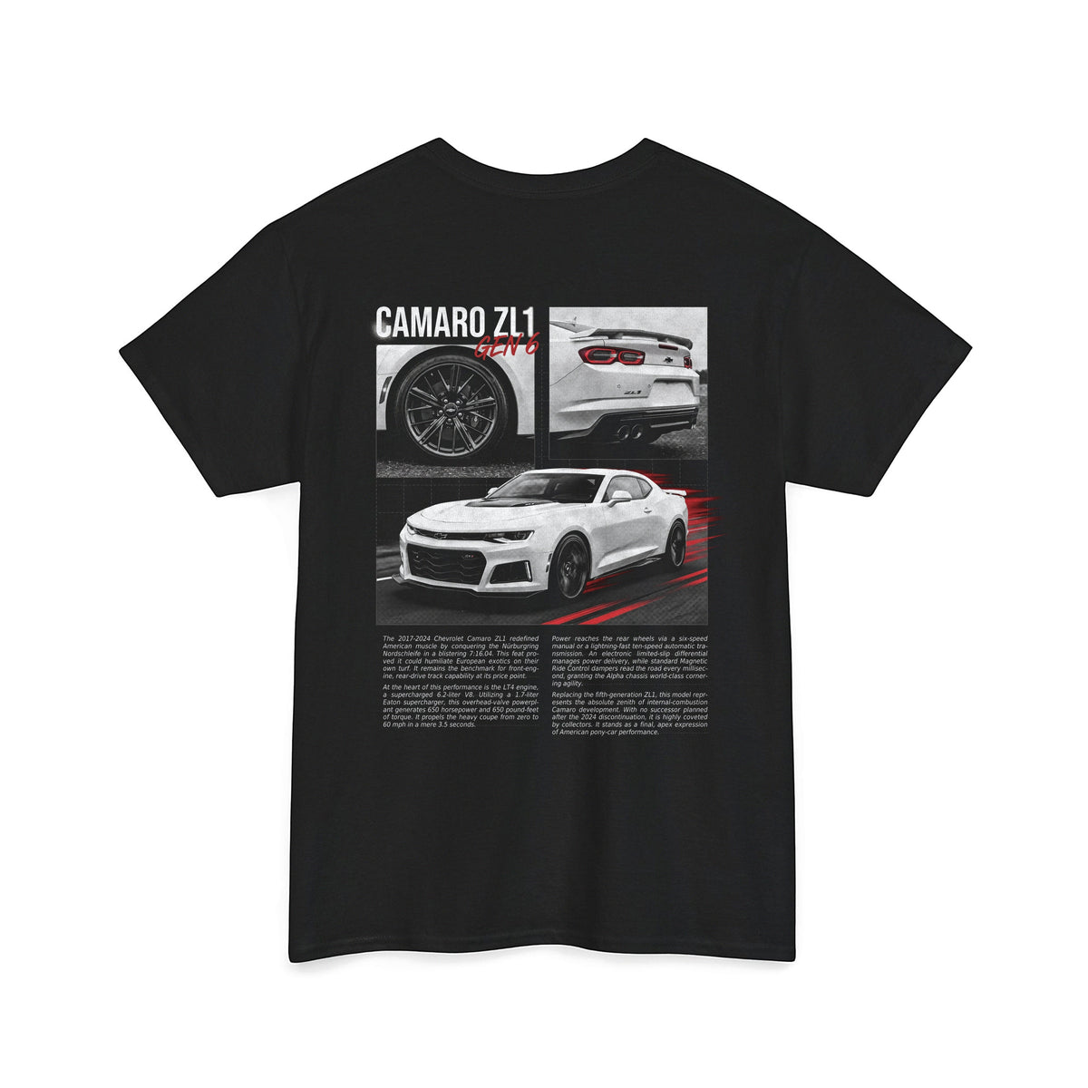 2017-2024 Chevrolet Camaro ZL1 - Monochrome Cotton T-Shirt