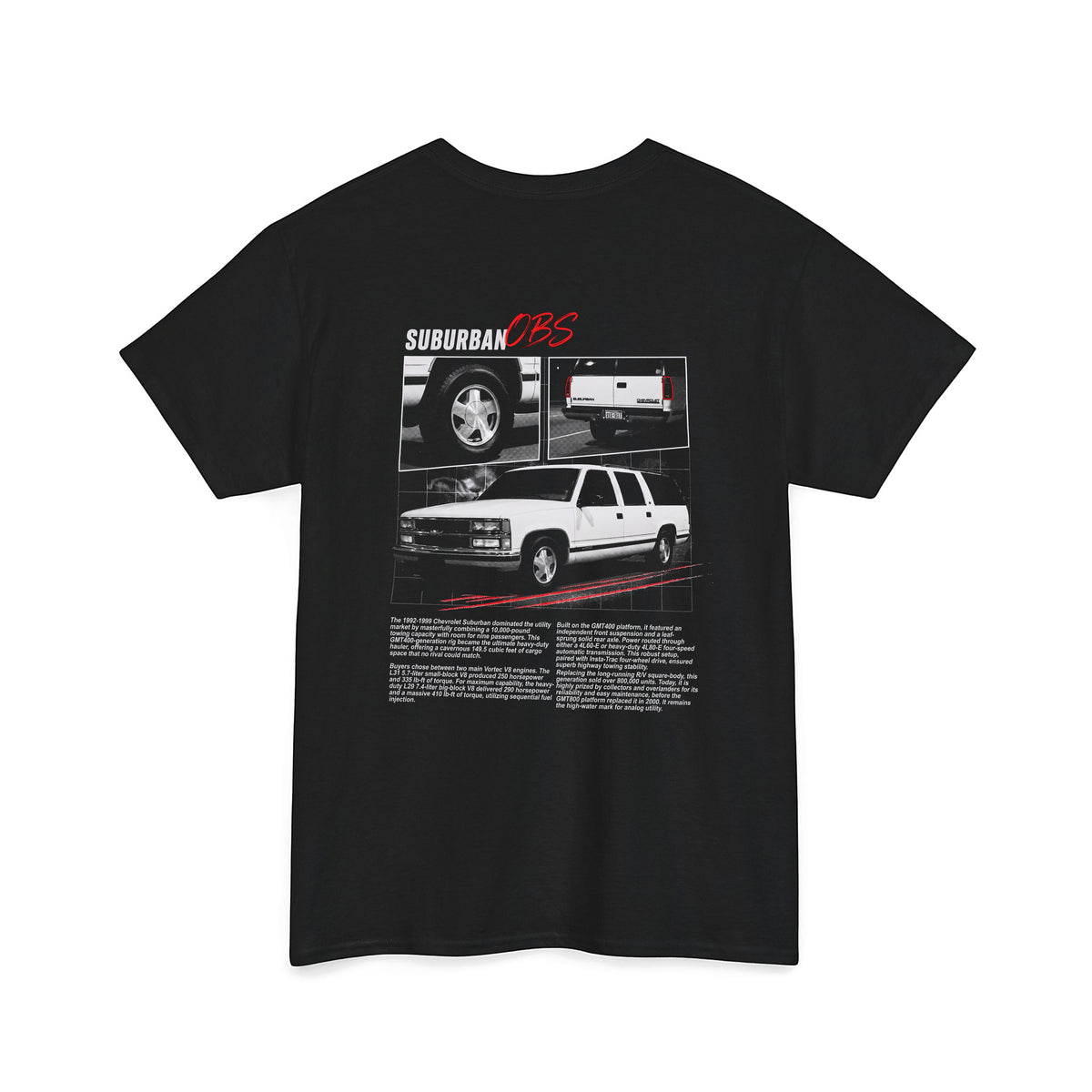 1992-1999 Chevrolet Suburban - Monochrome Cotton T-Shirt