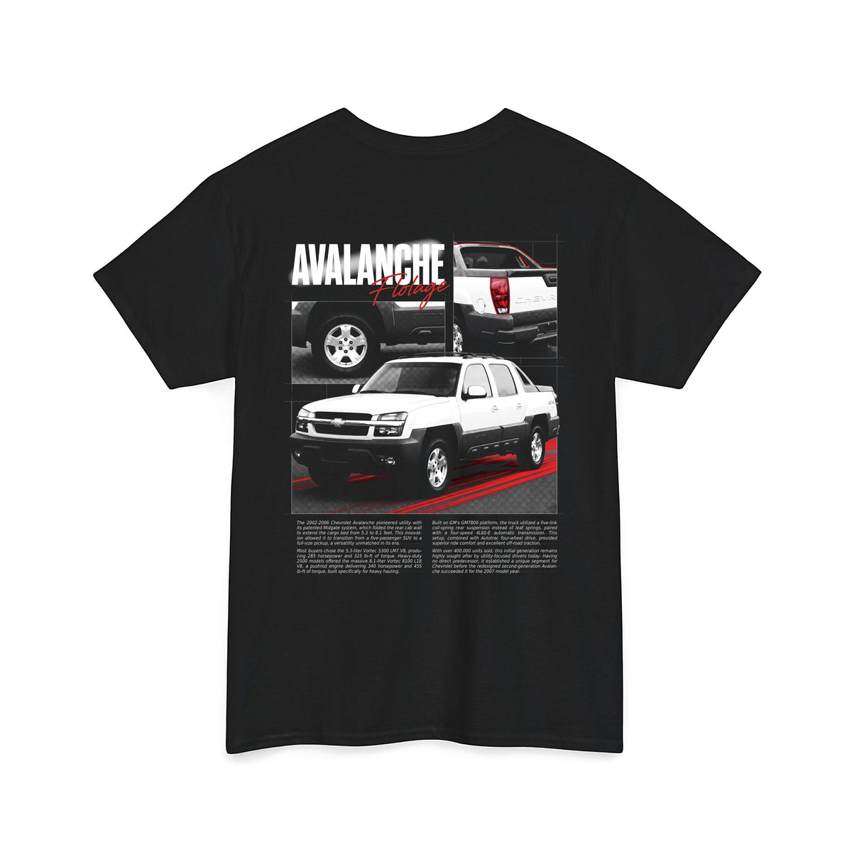 2002-2006 Chevrolet Avalanche - Monochrome Cotton T-Shirt