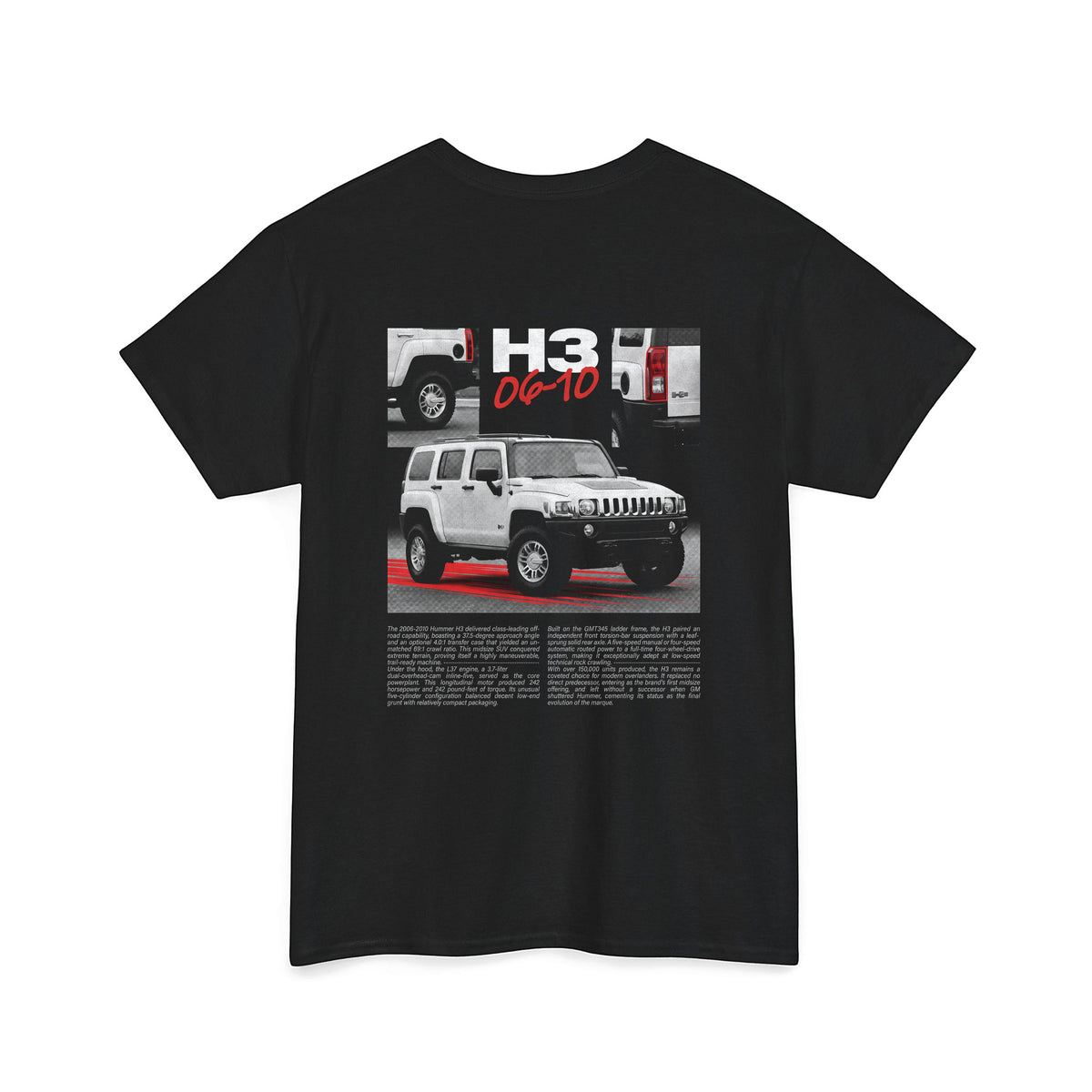 2006-2010 Hummer H3 - Monochrome Cotton T-Shirt