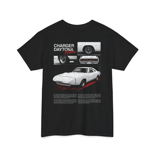 1969 Dodge Charger Daytona - Monochrome Cotton T-Shirt