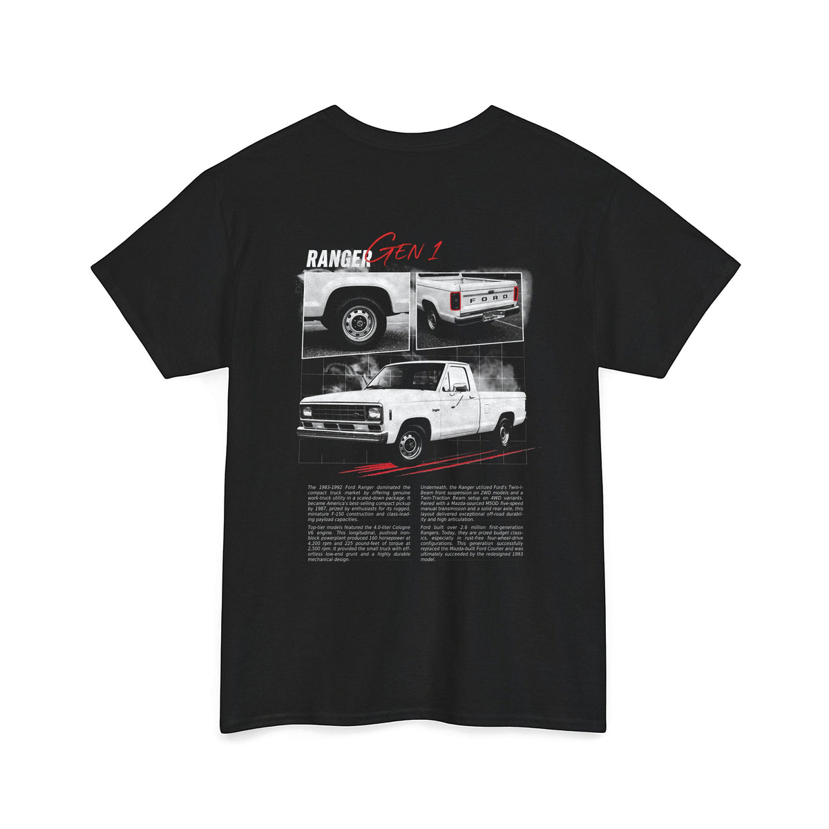1983-1992 Ford Ranger - Monochrome Cotton T-Shirt