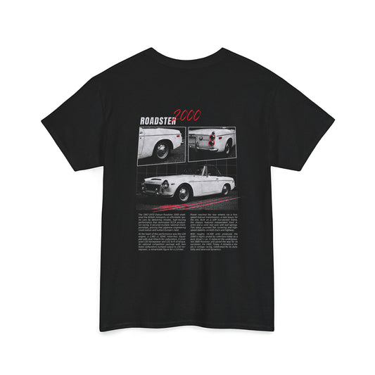 1967-1970 Datsun Roadster 2000 - Monochrome Cotton T-Shirt