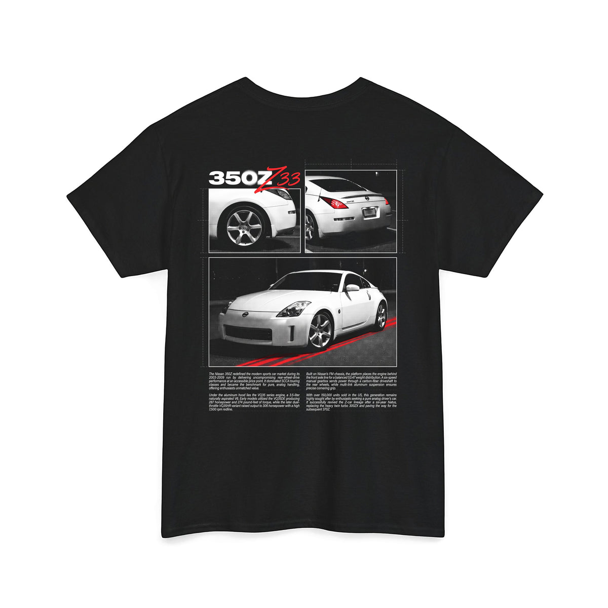 2003-2009 Nissan 350Z - Monochrome Cotton T-Shirt