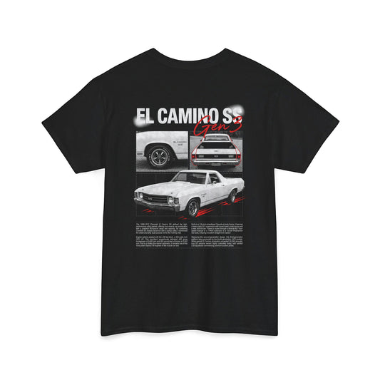 1968-1972 Chevrolet El Camino SS - Monochrome Cotton T-Shirt