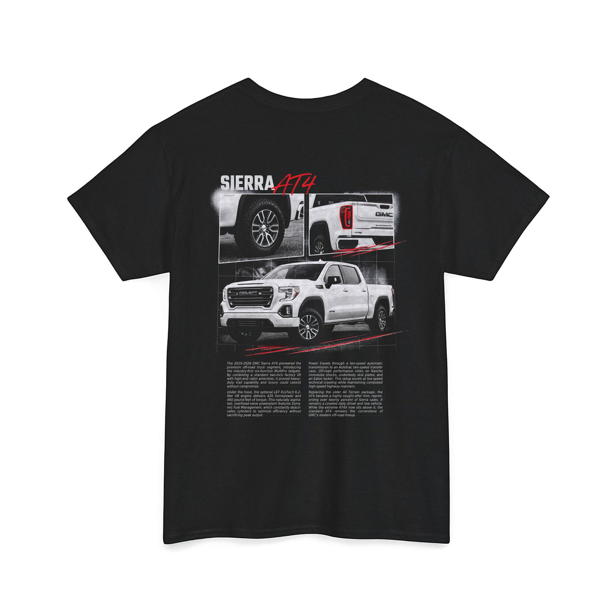 2019-2026 GMC Sierra AT4 - Monochrome Cotton T-Shirt