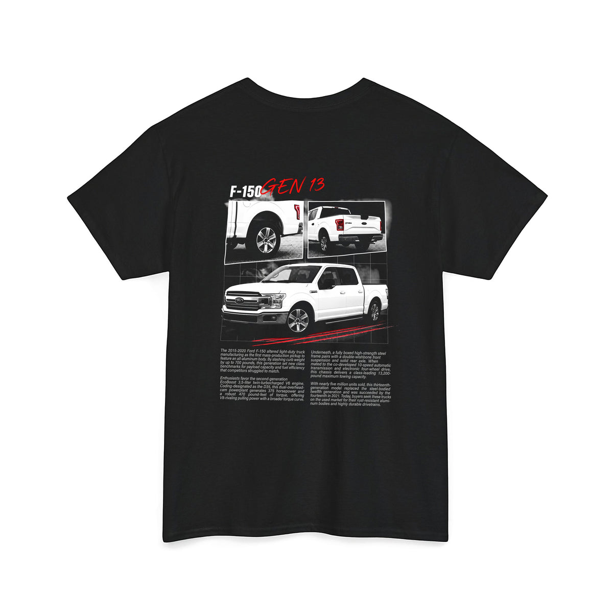 2015-2020 Ford F-150 - Monochrome Cotton T-Shirt
